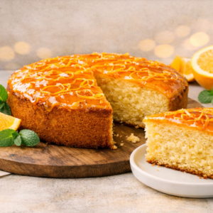 eggless orange cake