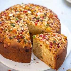 eggless tutti frooti cake